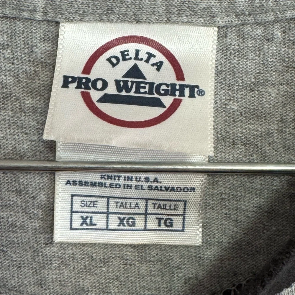 Delta Property of Boston Bruins The Hub of Hockey Gray and Black Ringer Tee XL